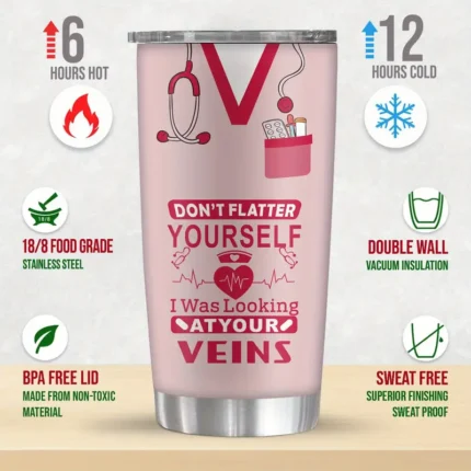 Stainless-steel travel mugs