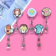 Retractable badge reel (6 piece)