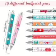 Nurse-themed ballpoint pens – 10 pack - Image 3