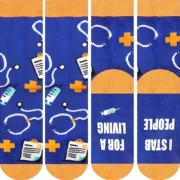 Novelty nursing socks – 5 fun pairs (calf) - Image 3