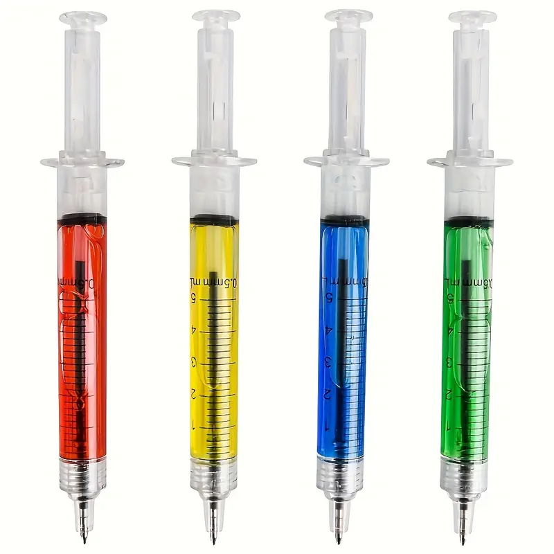 99d65f13-97ab-49cc-8c55-dc5f9b0d3ecf Syringe highlighter pens – 4 pack - Image 1
