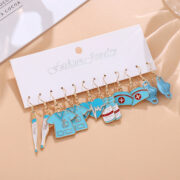 Nurse charm dangle earring set (6 pair) - Image 2
